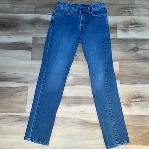 H&M Jeans Mens Slim Denim 30 x 30 Button Fly